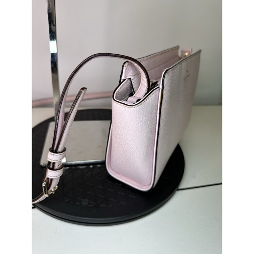 Kate Spade Pink Mauve Crossbody Purse Handbag 100% Leather - Picture 2 of 8